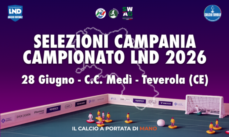 Calcio Tavolo: 24 squadre in campo in Campania prima delle Finali Nazionali